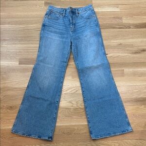 Women's High-Rise Wide Leg Jeans - Light Blue